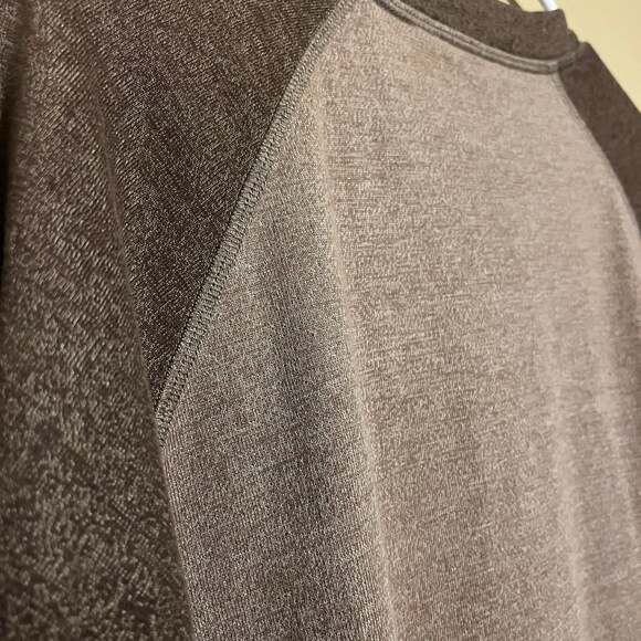 Eddie Bauer ragland shirt Mens Large long sleeve brown - Picture 7 of 9